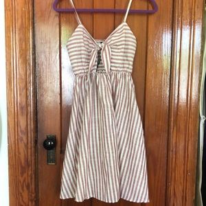 Zaful Smocked Knotted Dress
